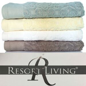 Resort Living 100% Cotton 30 x 58 inch Spa Bath Towel